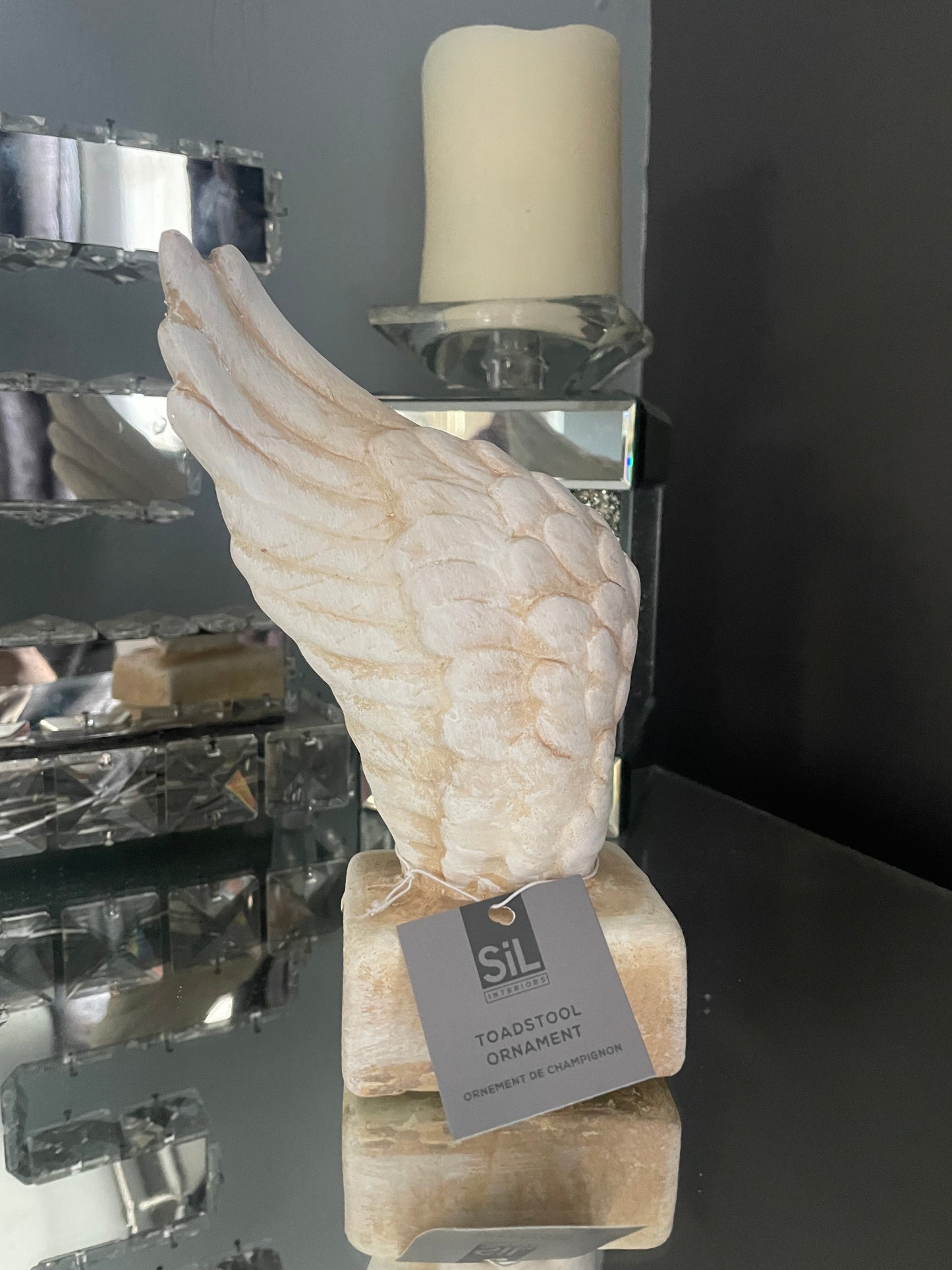 Small Angel Wings Ornament, 17cm