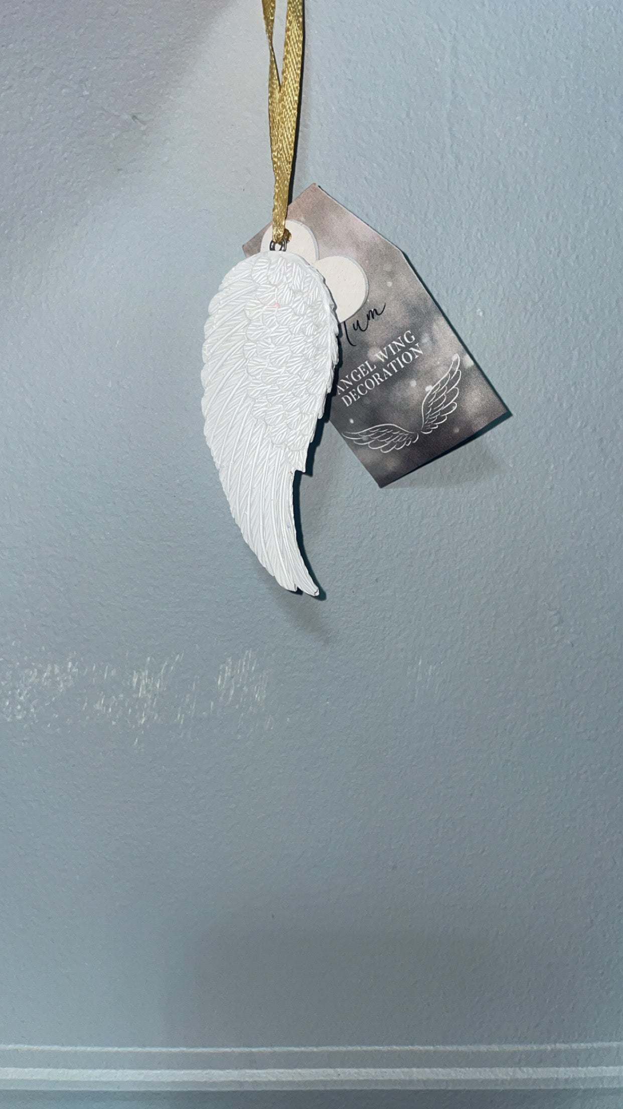Mum Resin Hanging Angel Wing