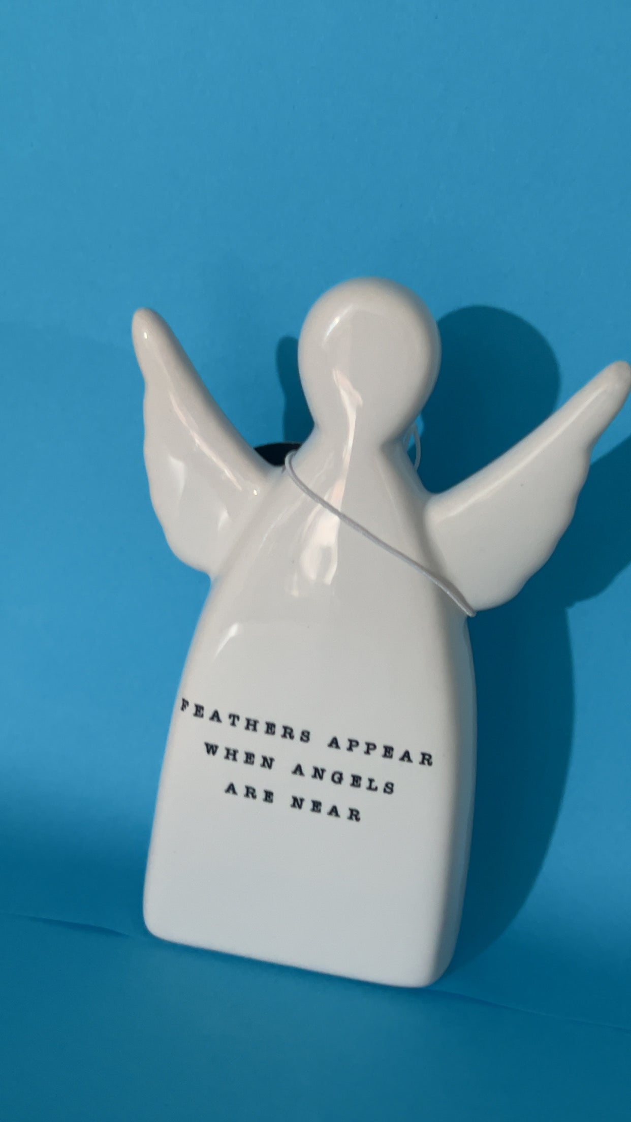 'Feathers Appear...' Angel Ornament, 11.5cm
