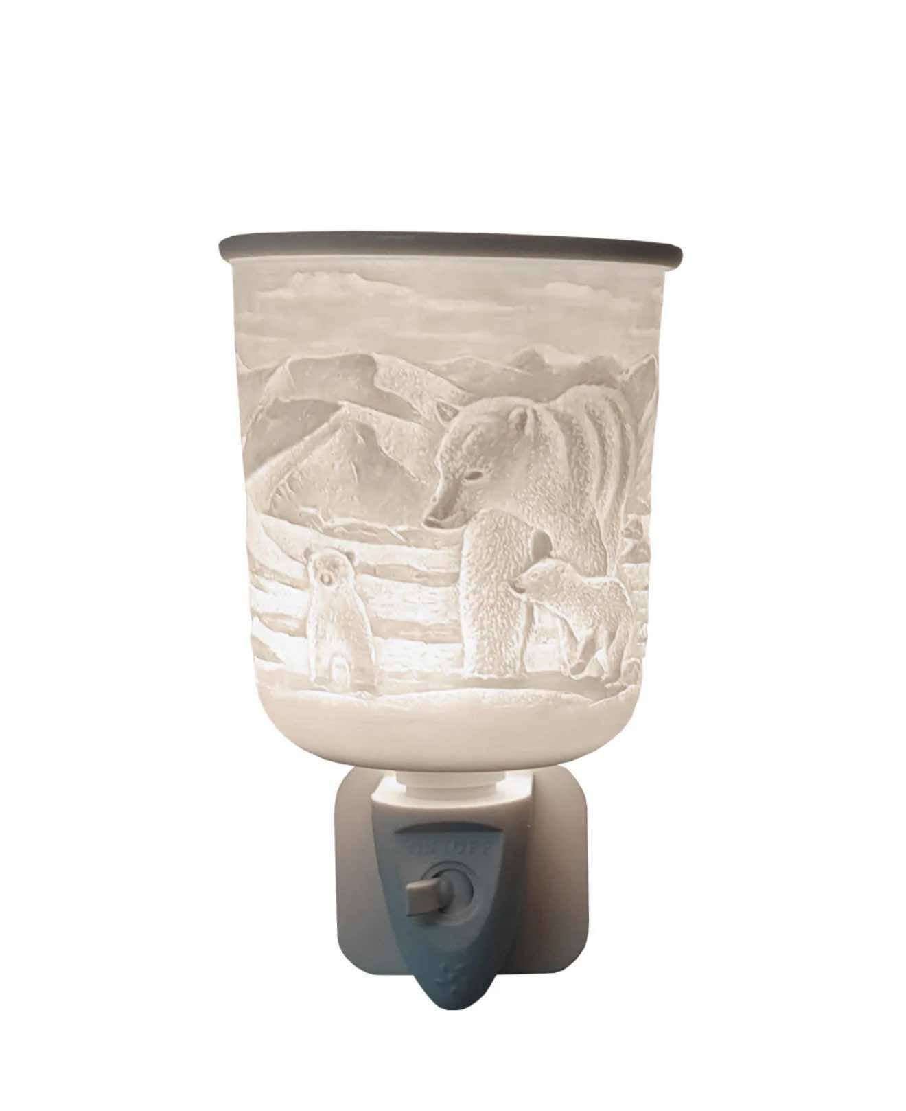 Porcelain Plug In Electric Wax Burner - Polar Bear