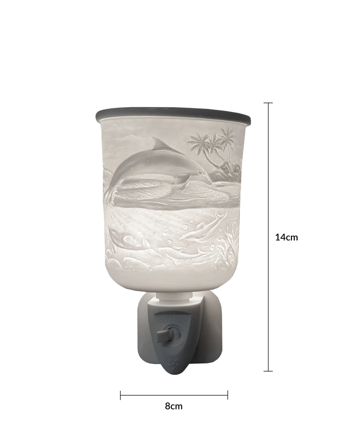Porcelain Plug In Electric Wax Burner - Dolphin