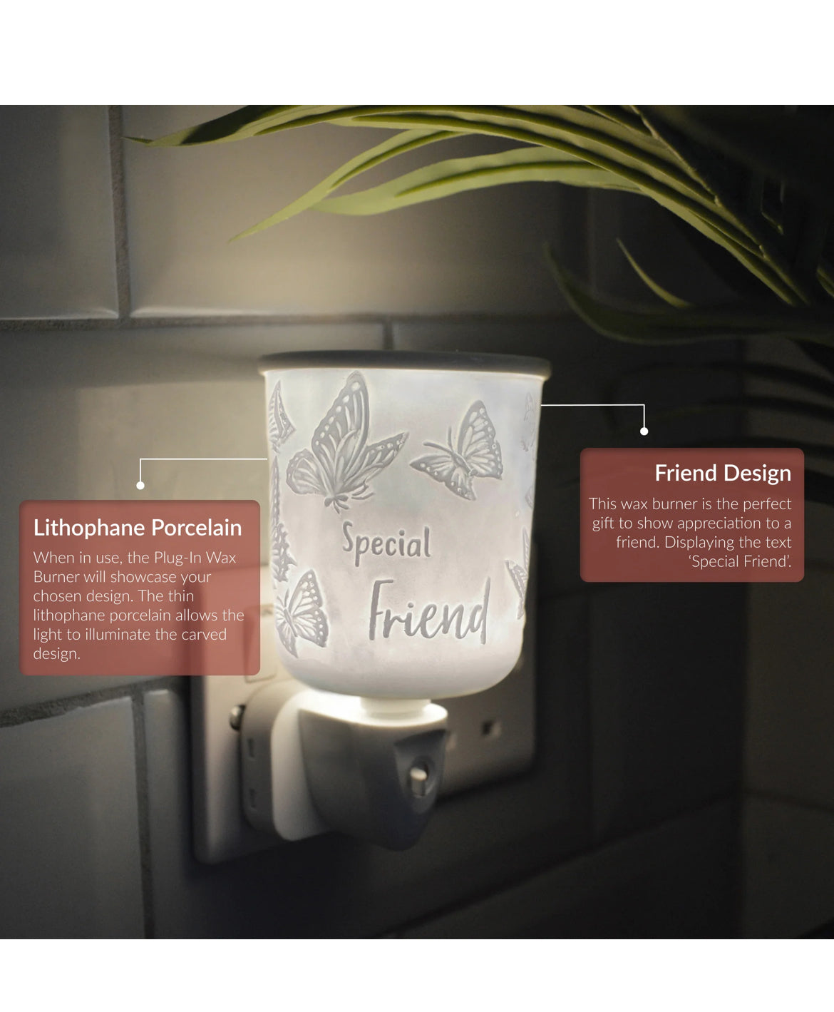Porcelain Plug In Electric Melt Warmer - Special Friend