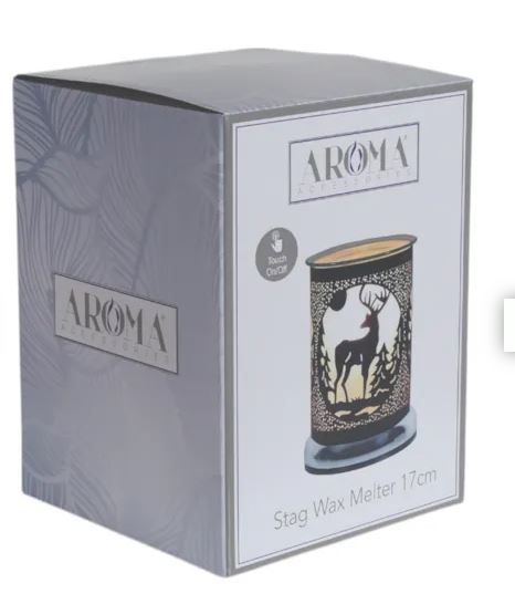 Electric Wax Melter Touch - Black Silhouette Stag 17cm