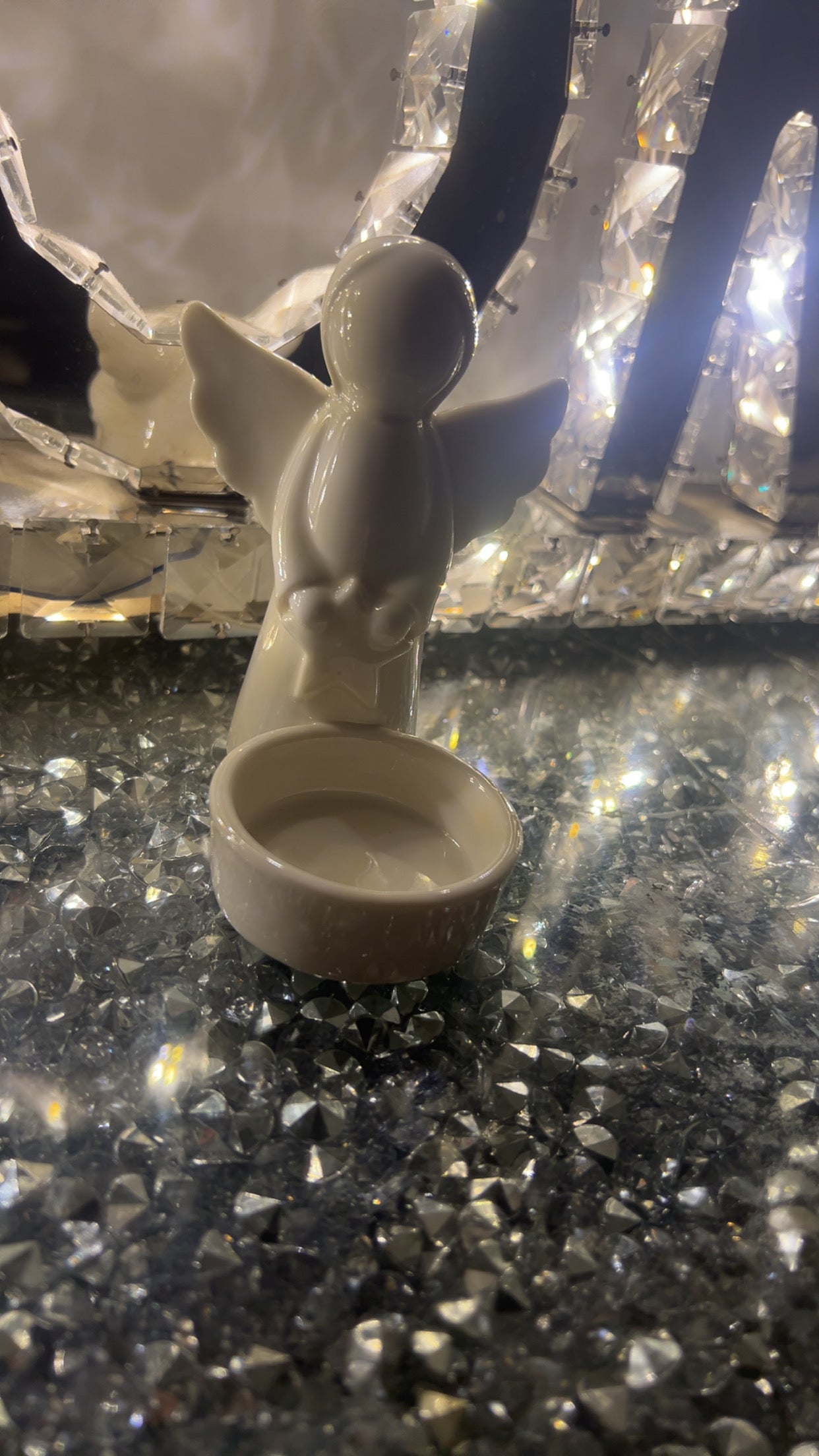 Angel With Candle Holder
