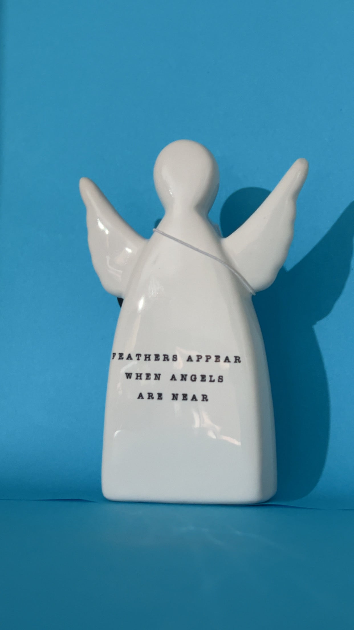 'Feathers Appear...' Angel Ornament, 11.5cm