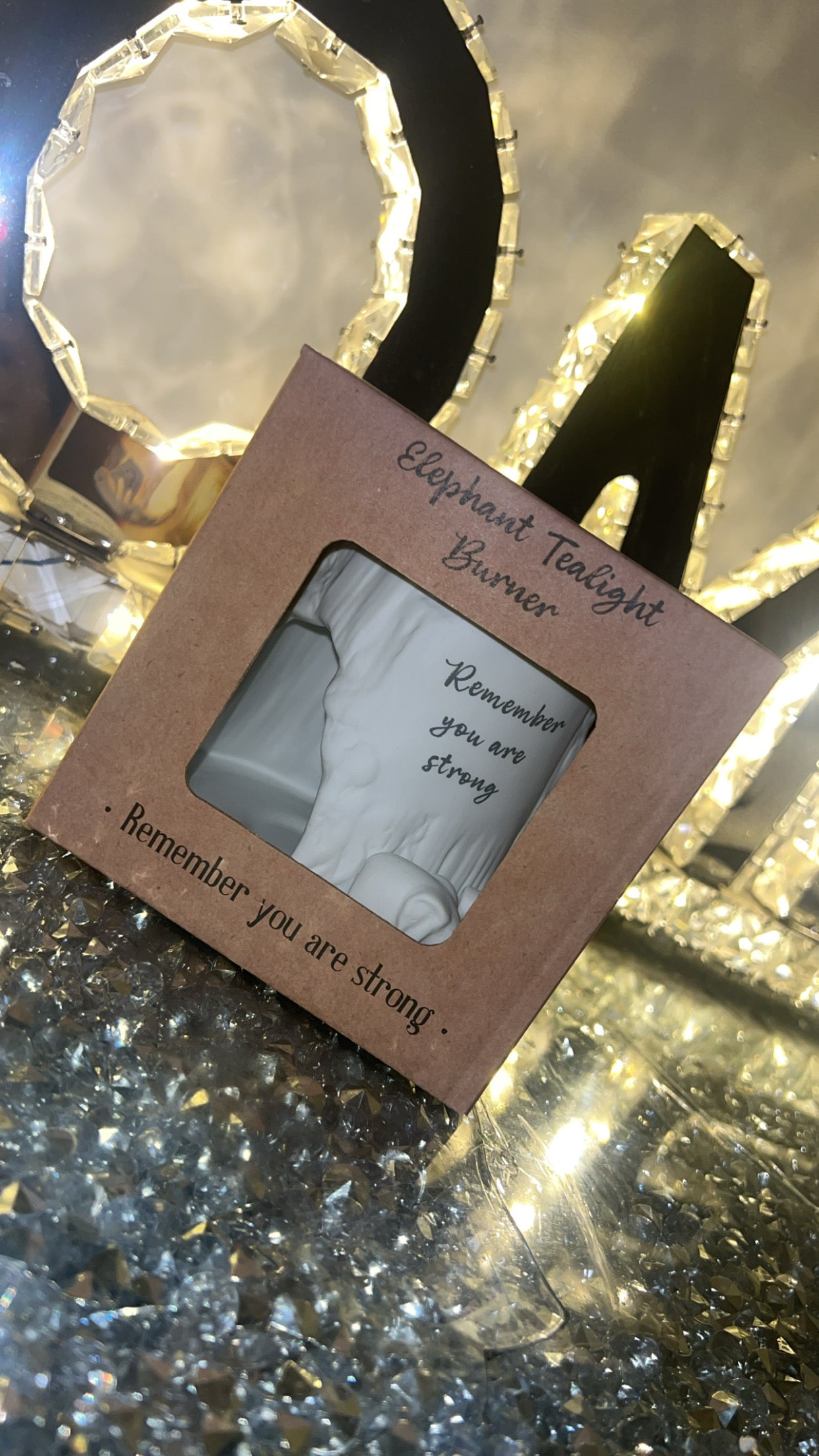 Elephant Tealight Burner - Remember you are Strong