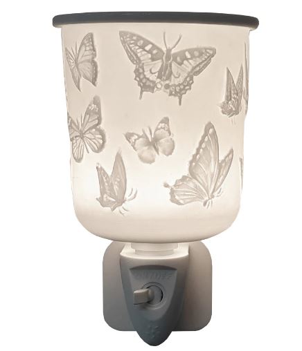 Porcelain Plug In Electric Melt Burner - Butterfly