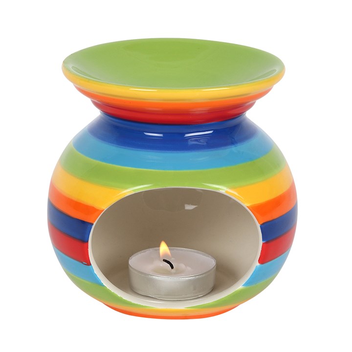 Rainbow Stripe wax/Oil Burner
