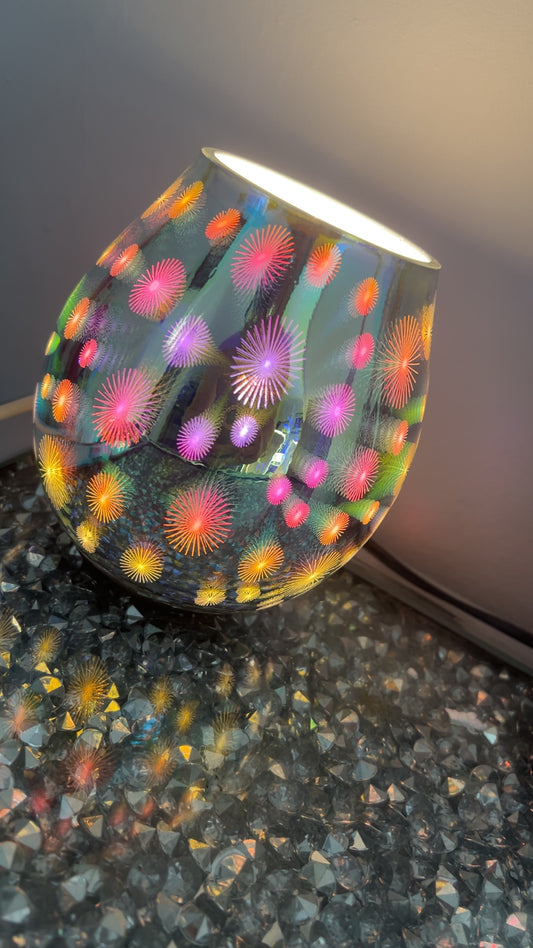 Spotty wax warmer lamp