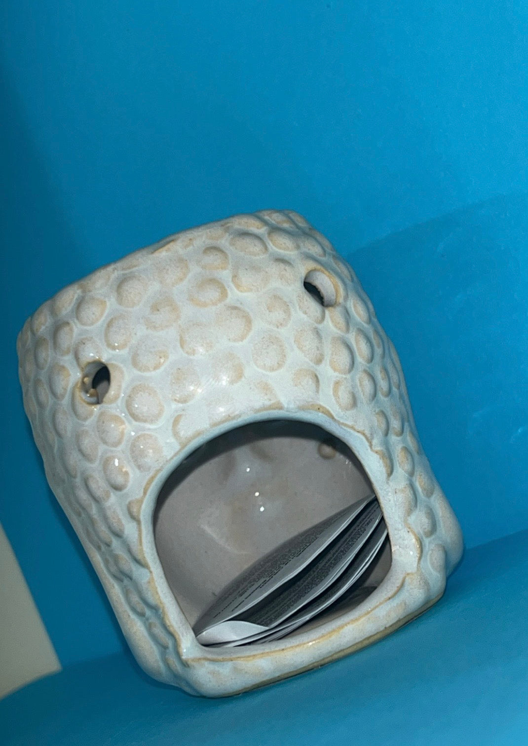 Ceramic Buddha Head Oil Burners, 8cm