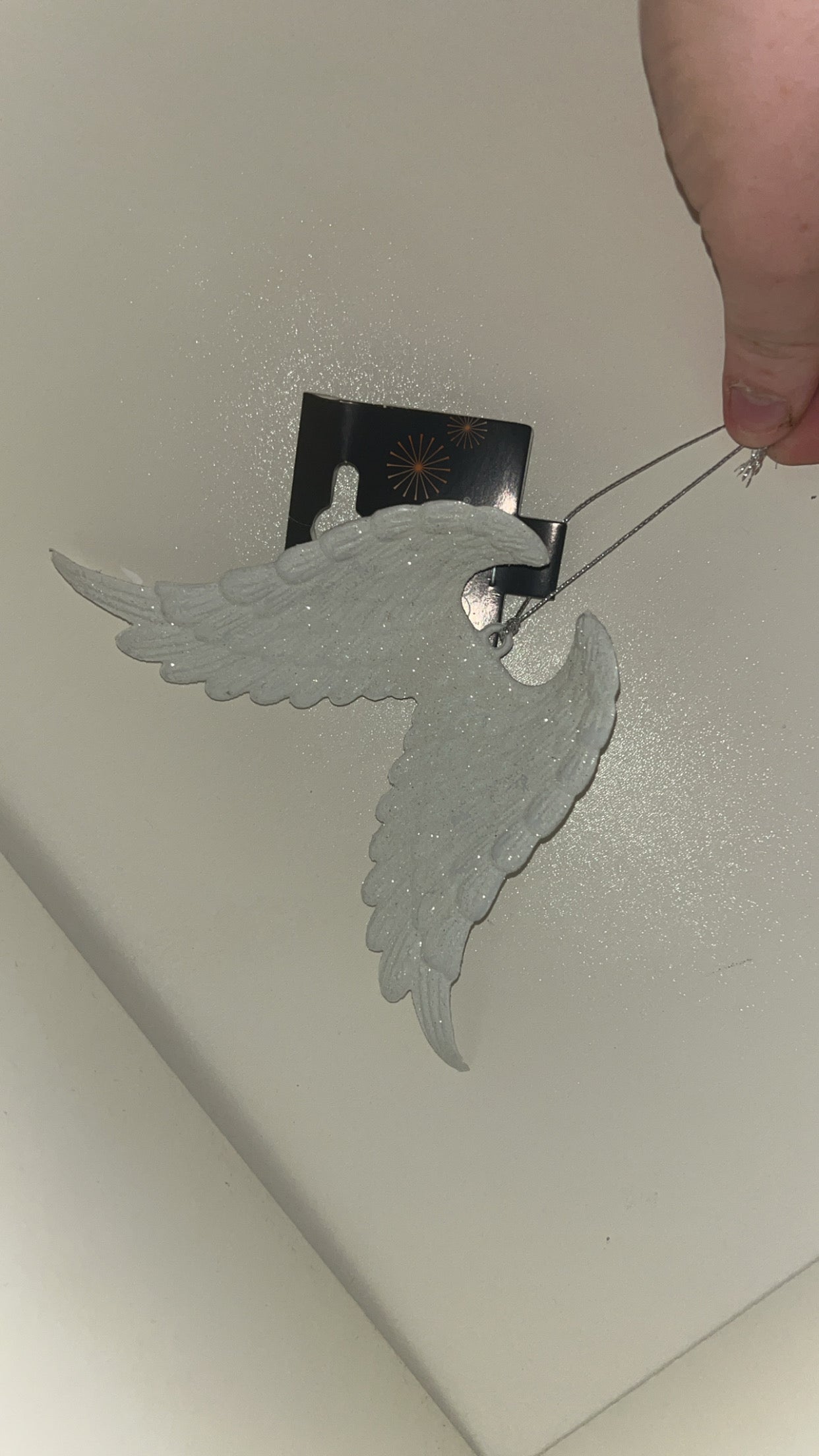 Glitter Angel Wings, 10cm