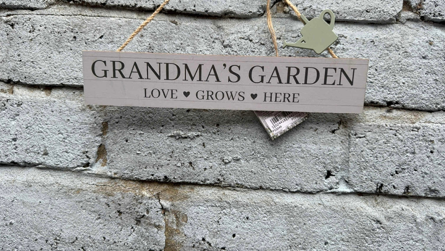 Potting Shed Hanging Plaques, 26 cm