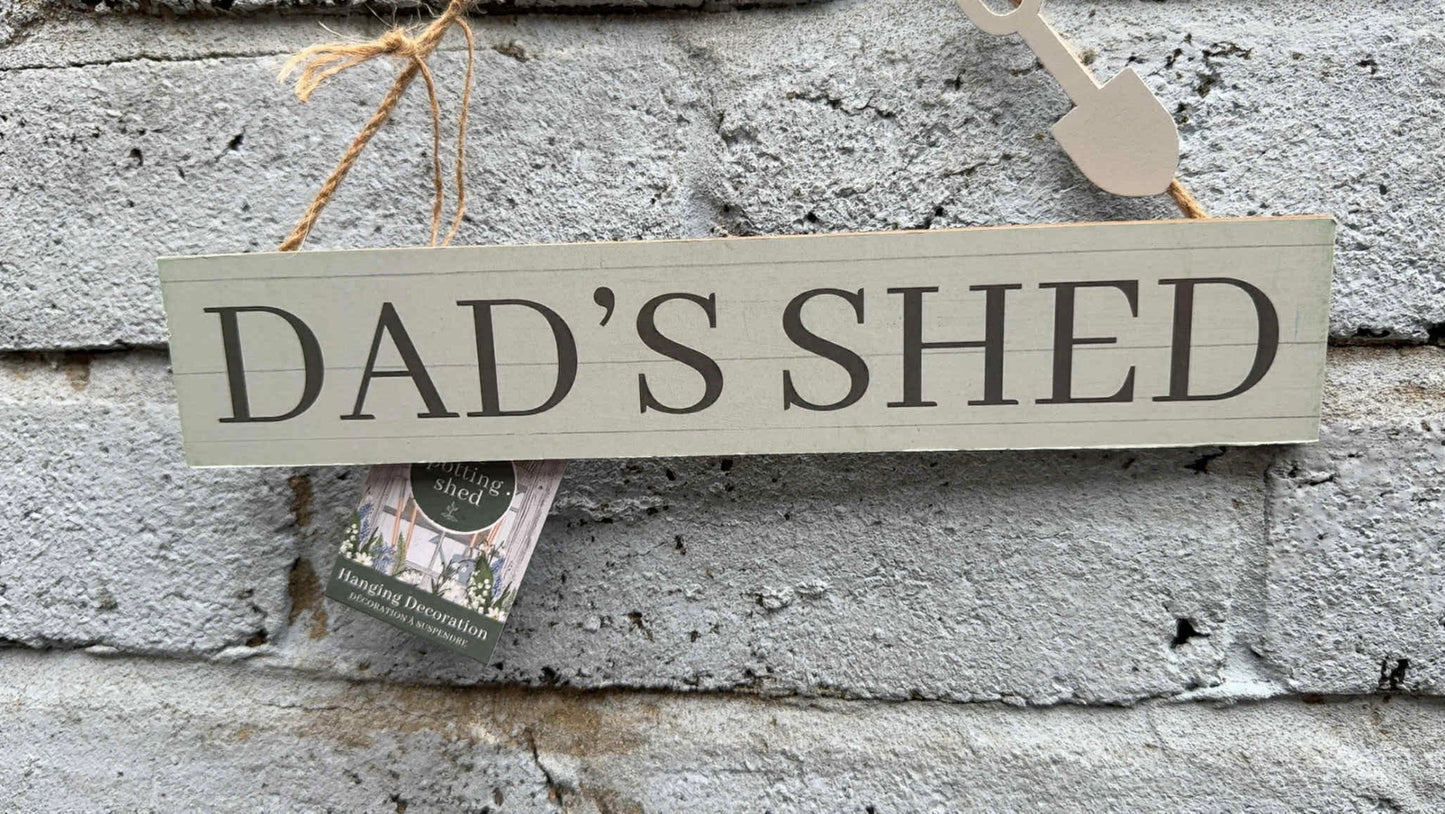 Potting Shed Hanging Plaques, 26 cm