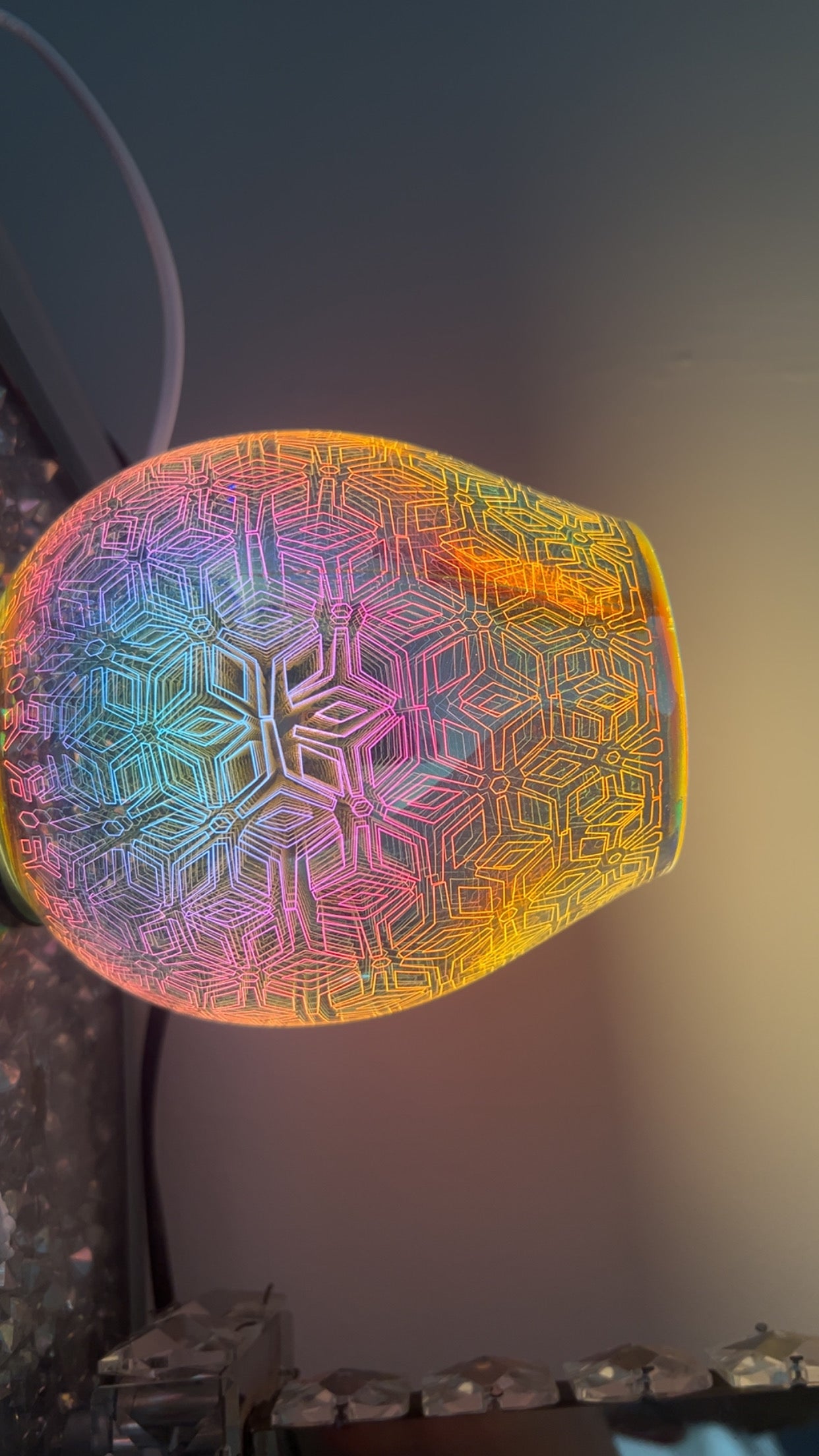 Galaxy wax warmer lamp