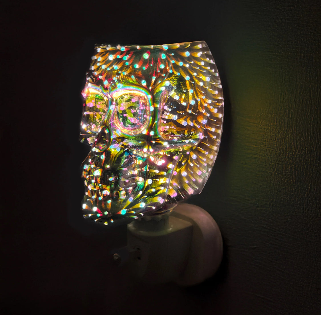 Infinity Skull Plug In Electric Melt Burner