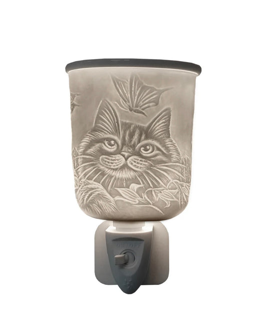 Porcelain Plug In Electric Melt Warmer - Cat