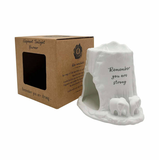 Elephant Tealight Burner - Remember you are Strong