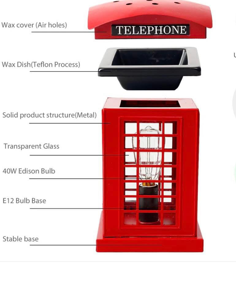 Telephone Box Electric Melt Burner