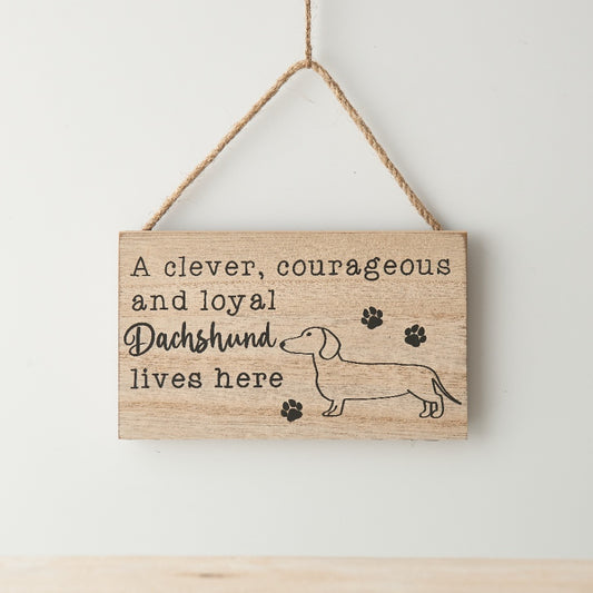 Dachshund Hanging Sign, 15cm