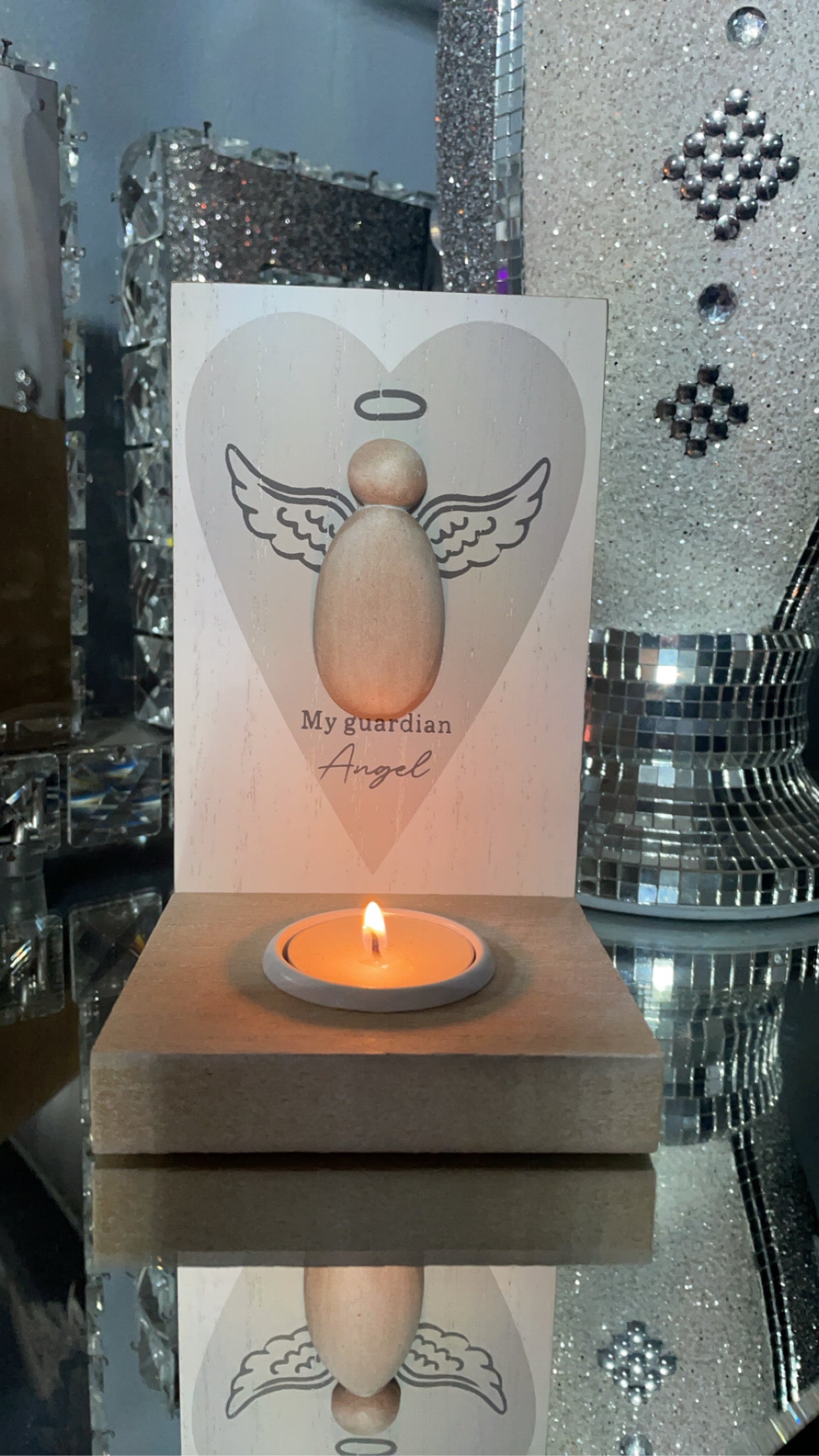 "My guardian angel" Tea light holder, 16cm