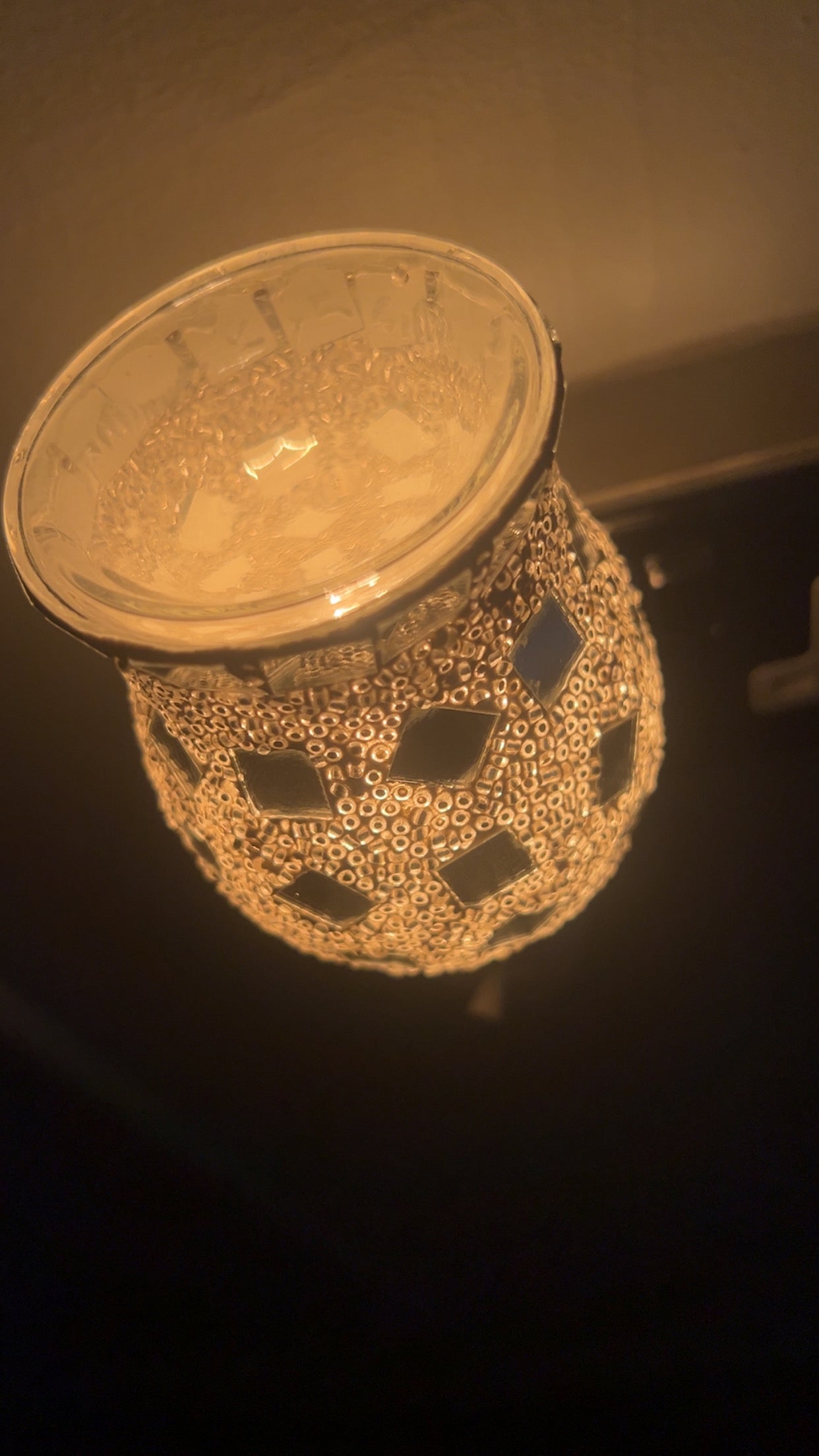 Mosaic Plug In Electric Warmer - Silver