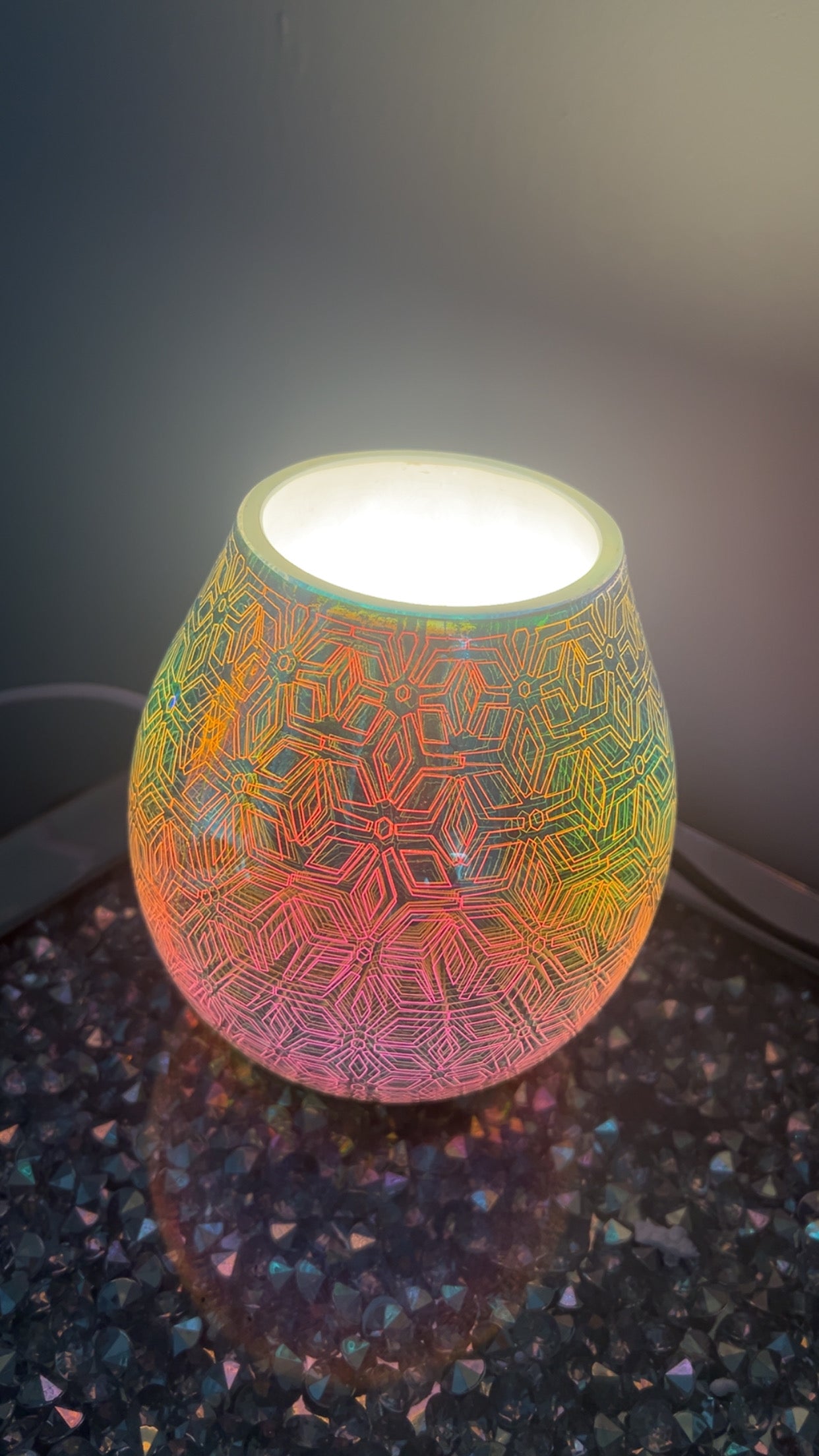 Galaxy wax warmer lamp