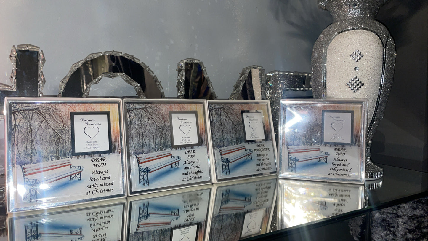 16cm festive Christmas memorial frame