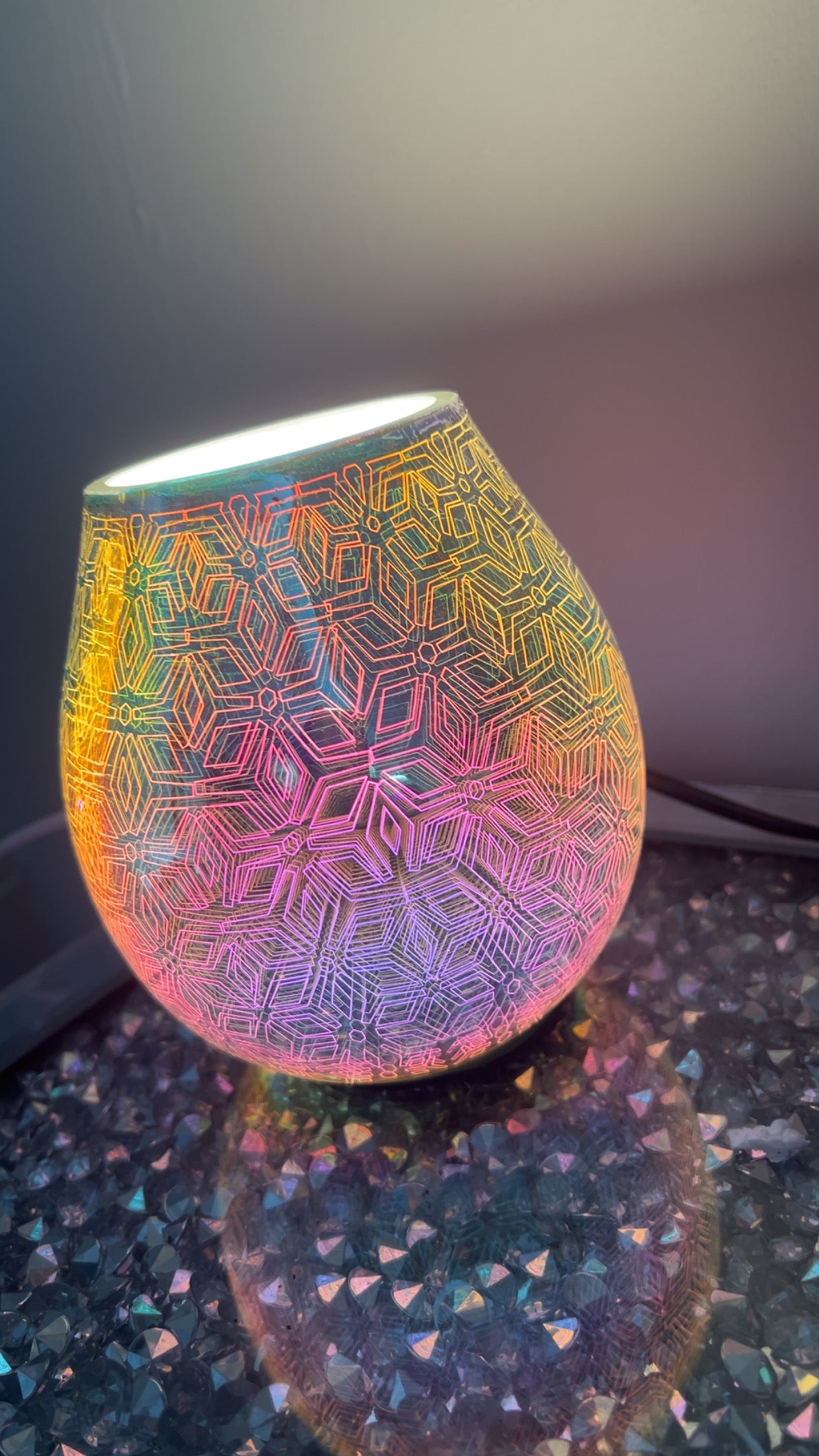 Galaxy wax warmer lamp