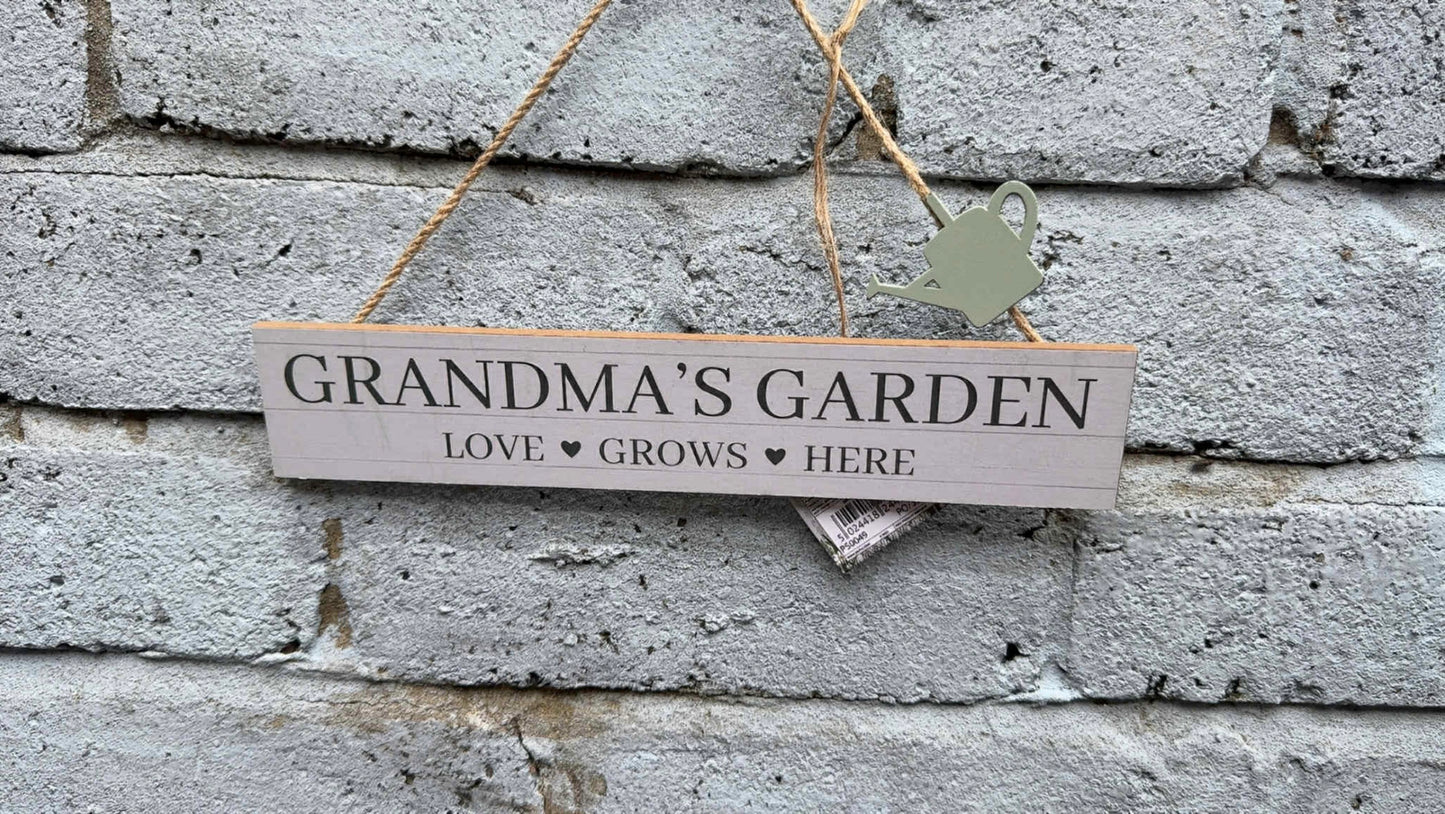 Potting Shed Hanging Plaques, 26 cm