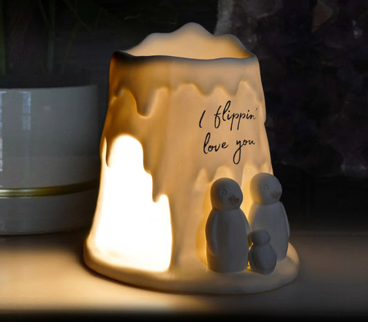 Porcelain Tealight Burner - I Flipping Love You