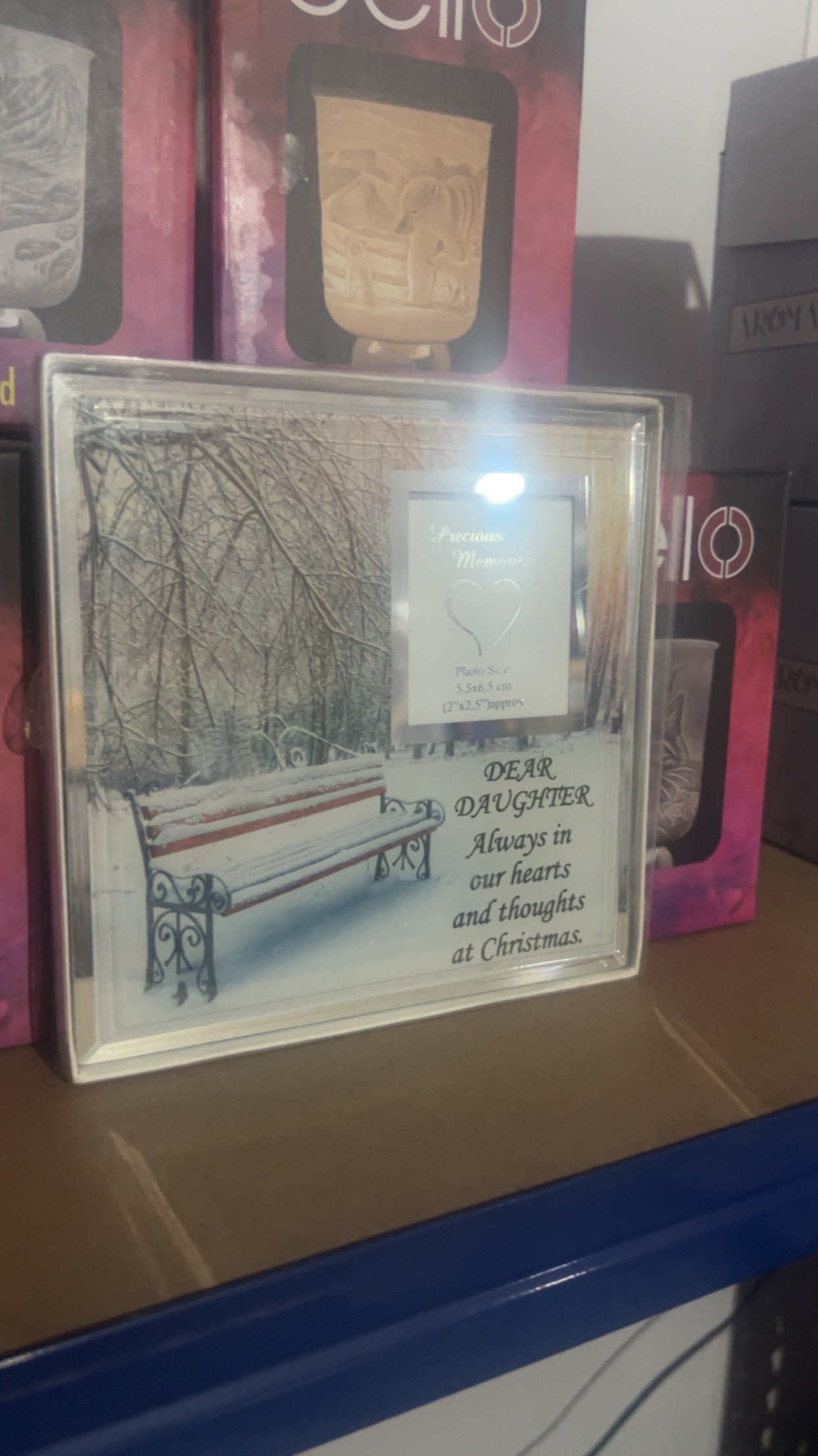 16cm festive Christmas memorial frame