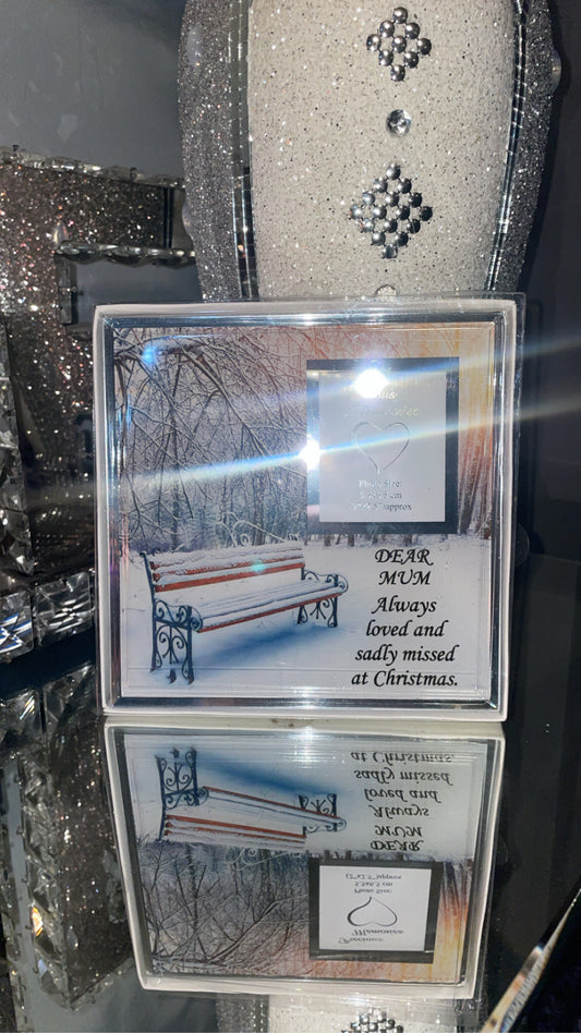 16cm festive Christmas memorial frame