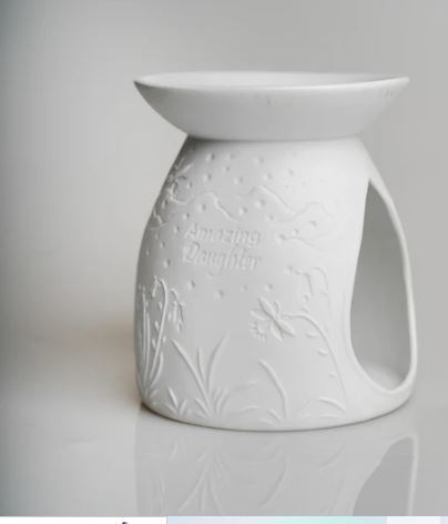 Porcelain Tealight Wax Melt Burner - Amazing Daughter