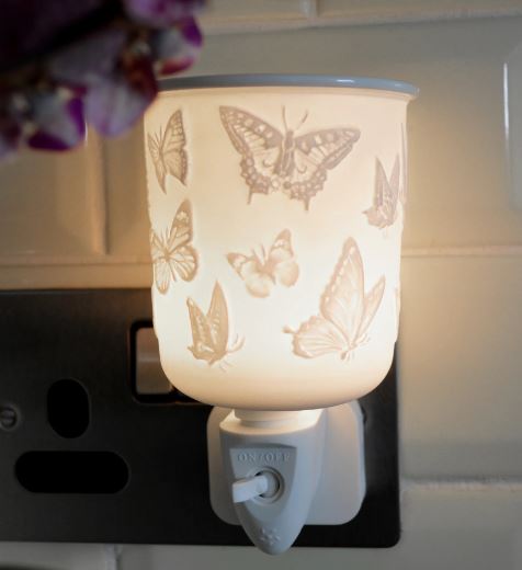 Porcelain Plug In Electric Melt Burner - Butterfly